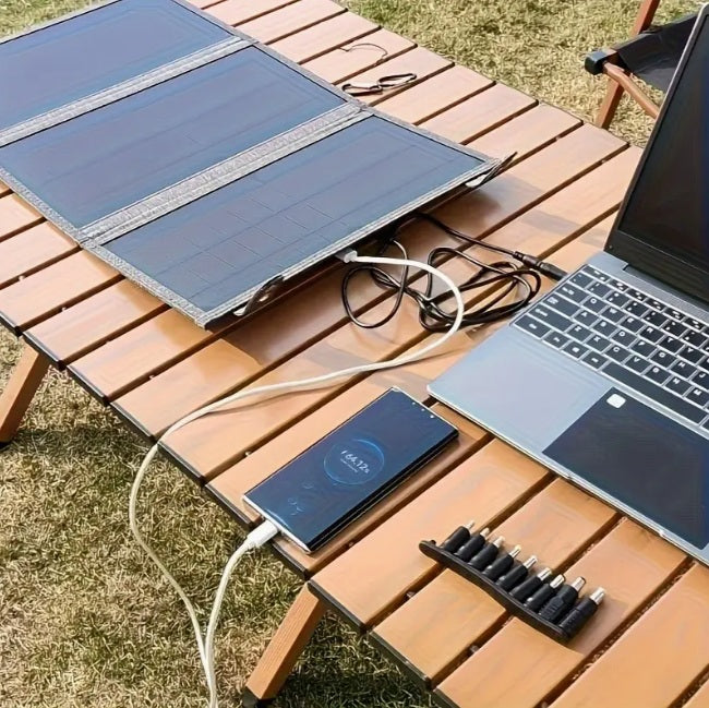 🔥 Panel solar plegable 150W USB de emergencia