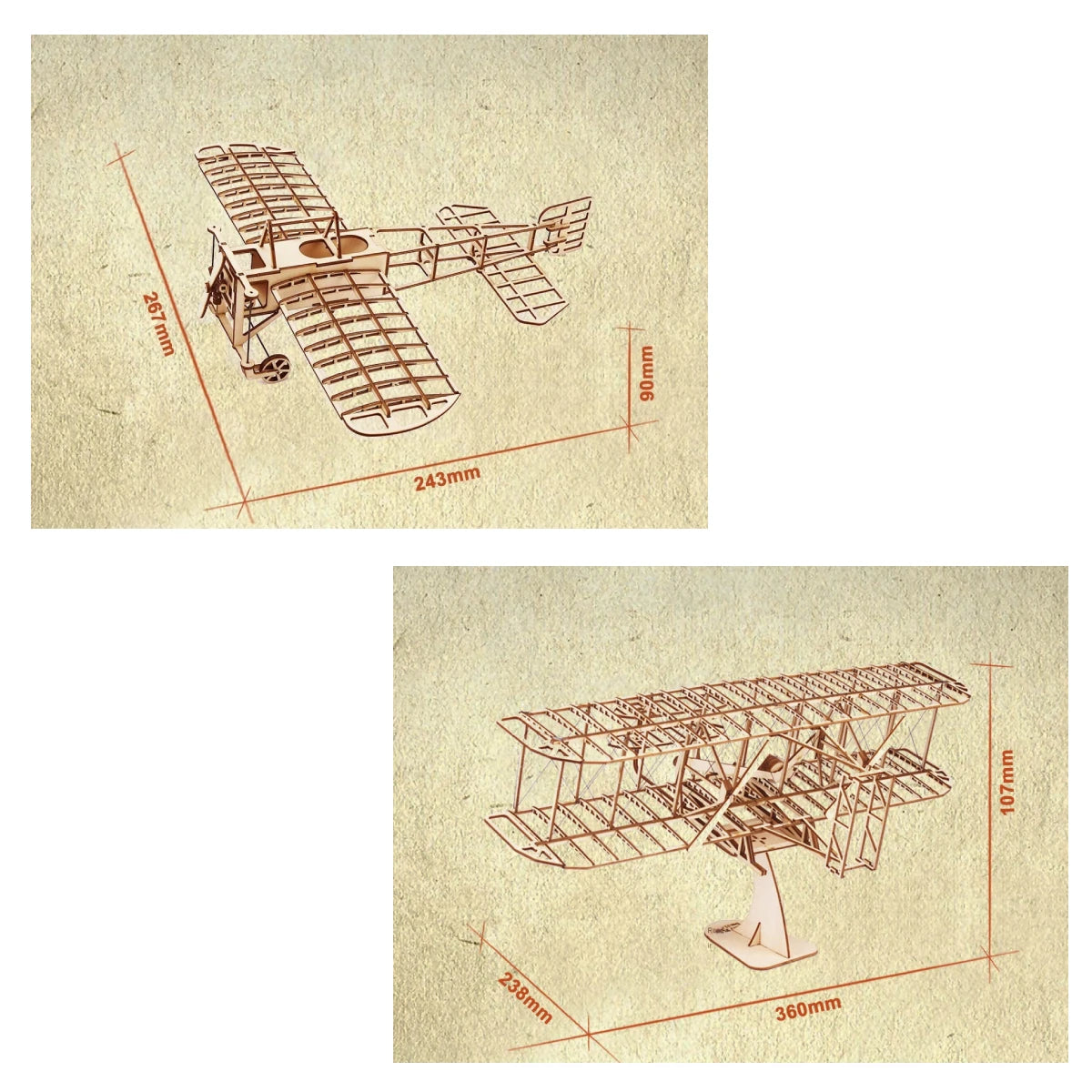 Maqueta 3D avioneta Breriot