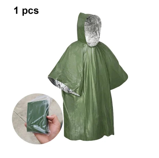Poncho de lluvia reflectante con conservación de temperatura