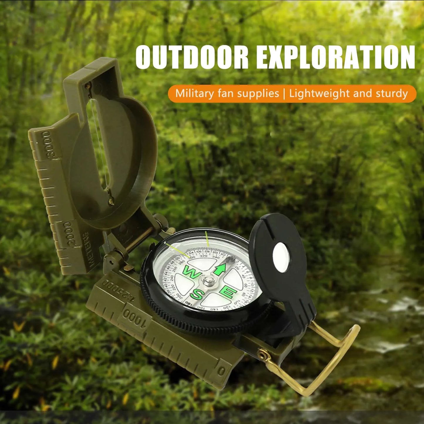 Brújula multifuncional para hiking