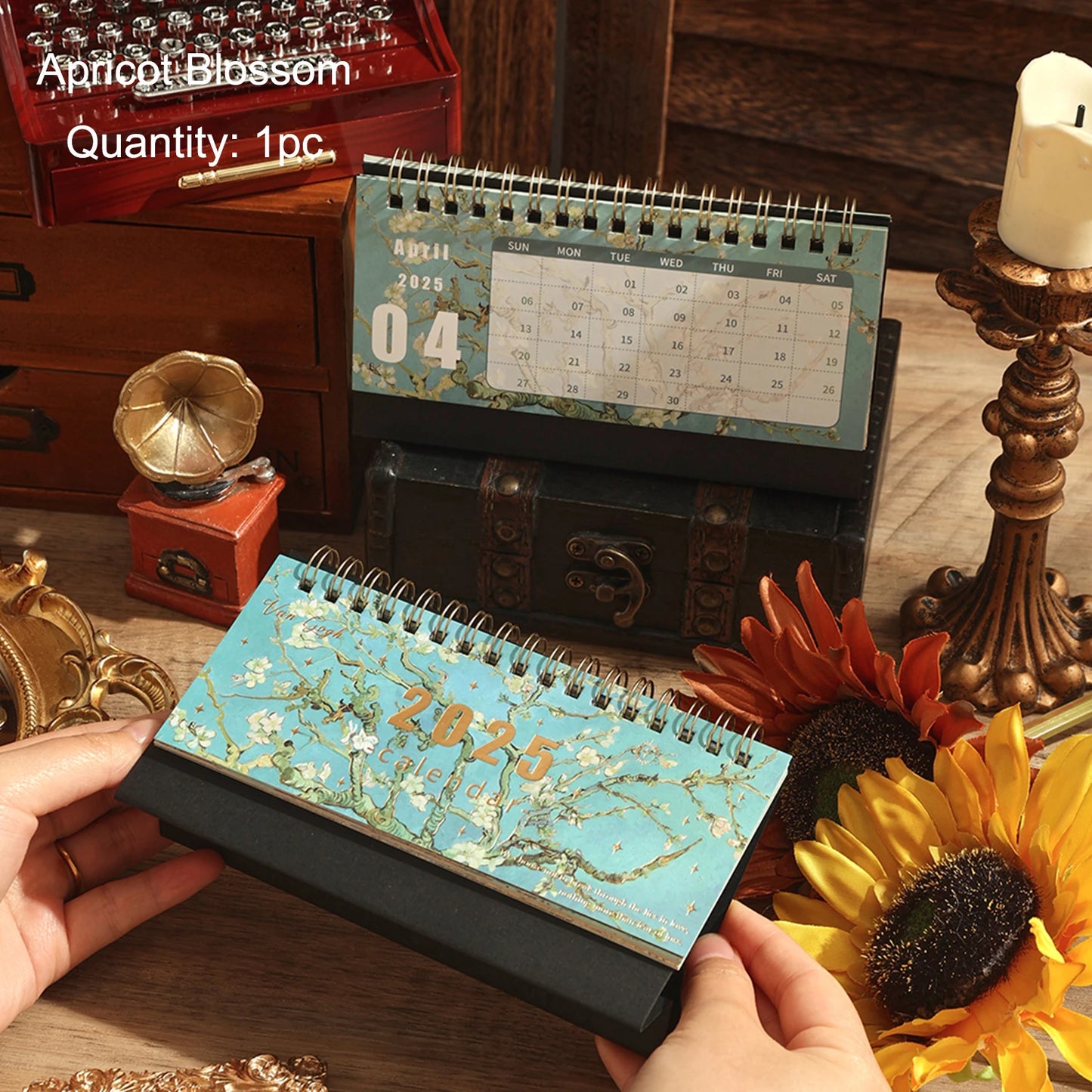Calendario grande de escritorio 2025 Van Gogh