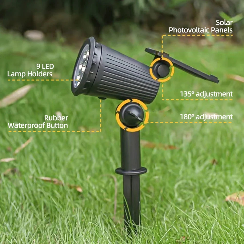 2 uds Focos SOLAR LED programables