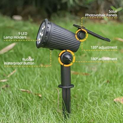 2 uds Focos SOLAR LED programables