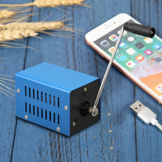 Generador eléctrico de manivela 20W USB