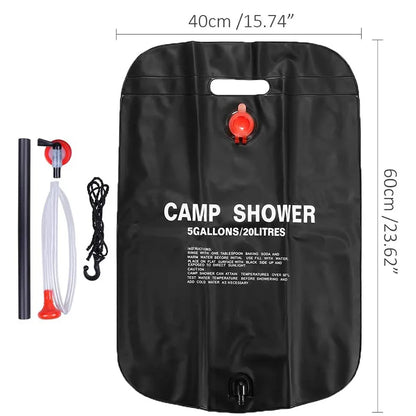 Ducha portátil de albedo solar 20/40L