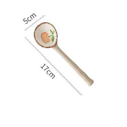 Cucharas soperas cerámicas estilo japonés