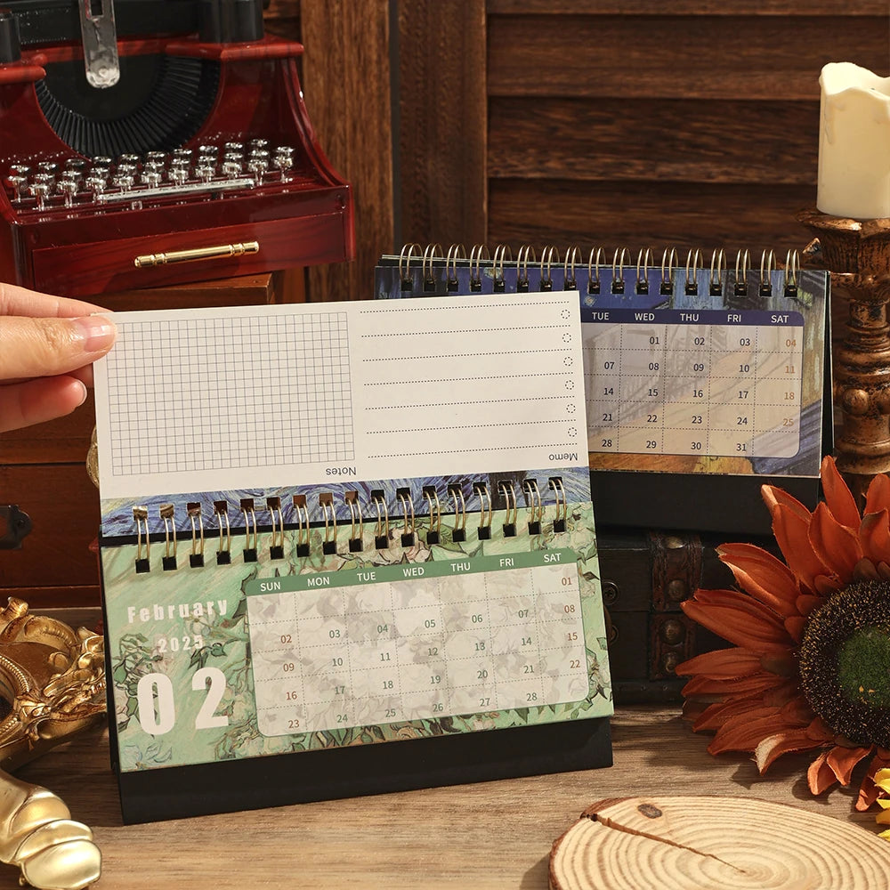 Calendario grande de escritorio 2025 Van Gogh