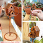 Casita de pájaros miniatura para jardín