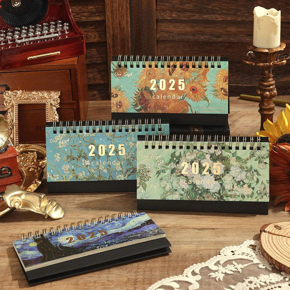 Calendario grande de escritorio 2025 Van Gogh