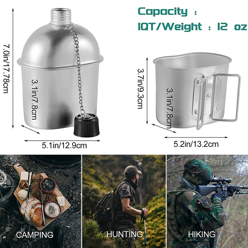Cantimplora 1L con recipiente incluido
